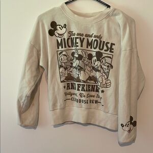 Disney Mickey and Friends Cream Sweatshirt
